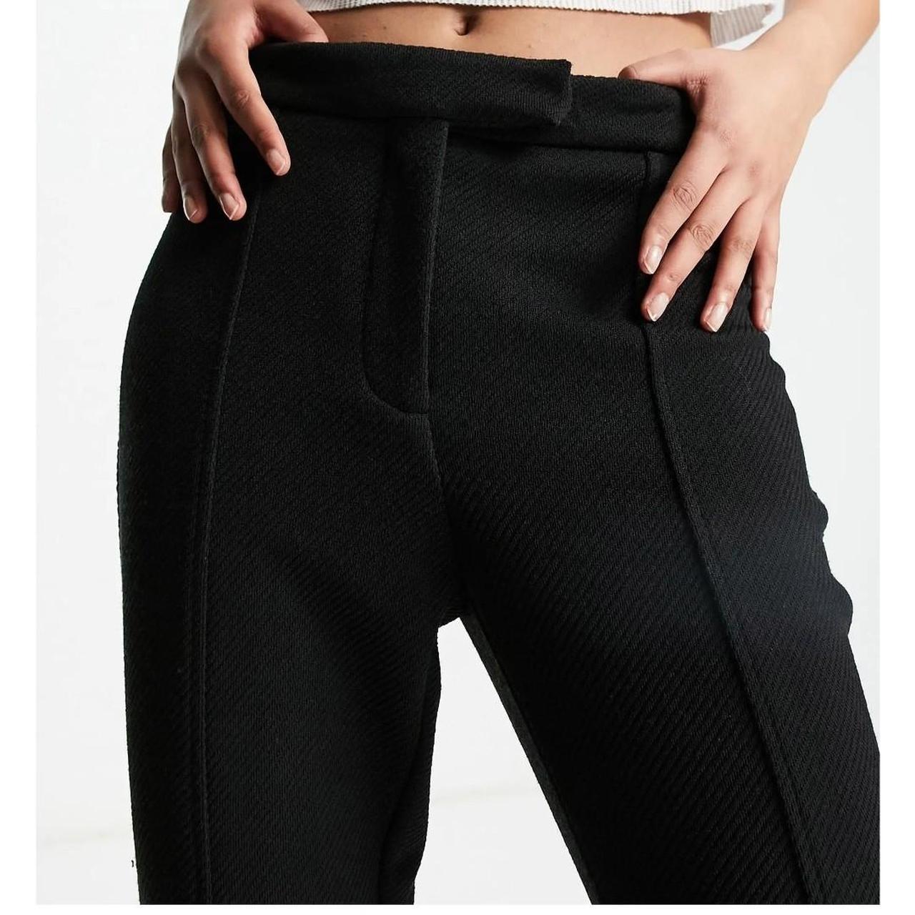 Topshop tailored wide leg slouch trouser in black | ASOS