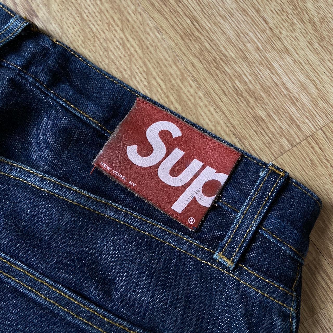 Supreme Dark Blue Denim Jeans size 34” Bought in | Depop Supreme Dark Blue Denim Jeans size 34” Bought in | Depop