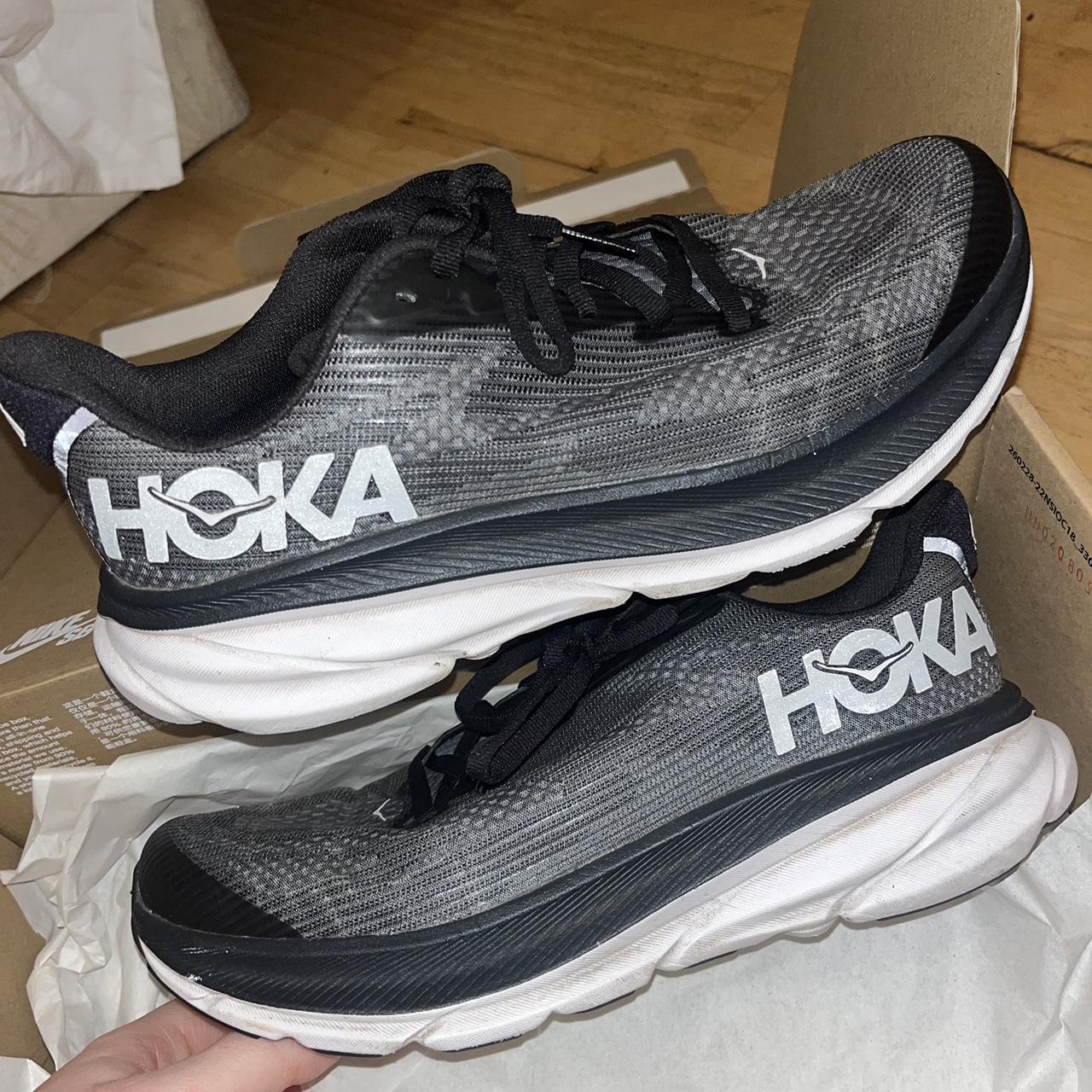 HOKA CLIFTON 9 TRAINERS SIZE 5 worn twice, in... - Depop