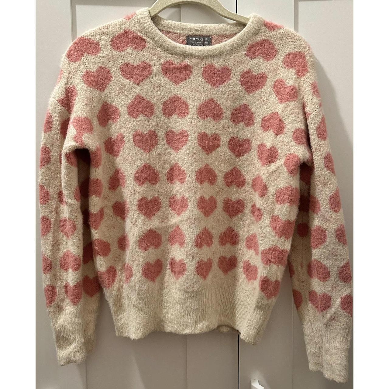 francesca's Women's Pink and Tan Jumper | Depop