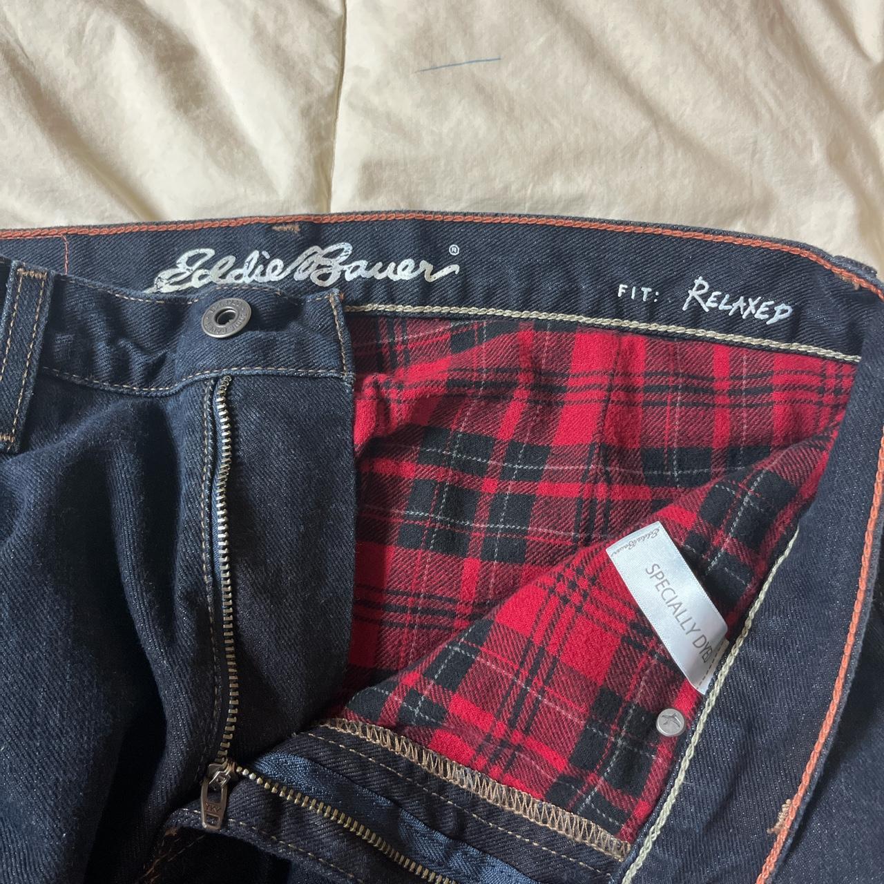 Eddie Bauer Flannel Lined Jeans (30x32) Perfect for... - Depop