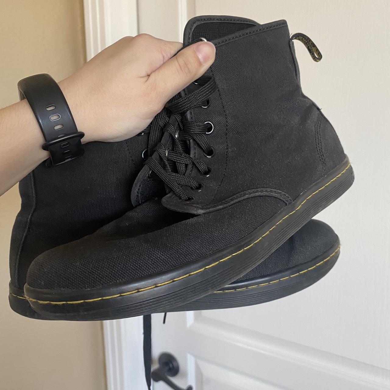 🖤 Black canvas Doc Martens sneaker shoes 🖤... Depop