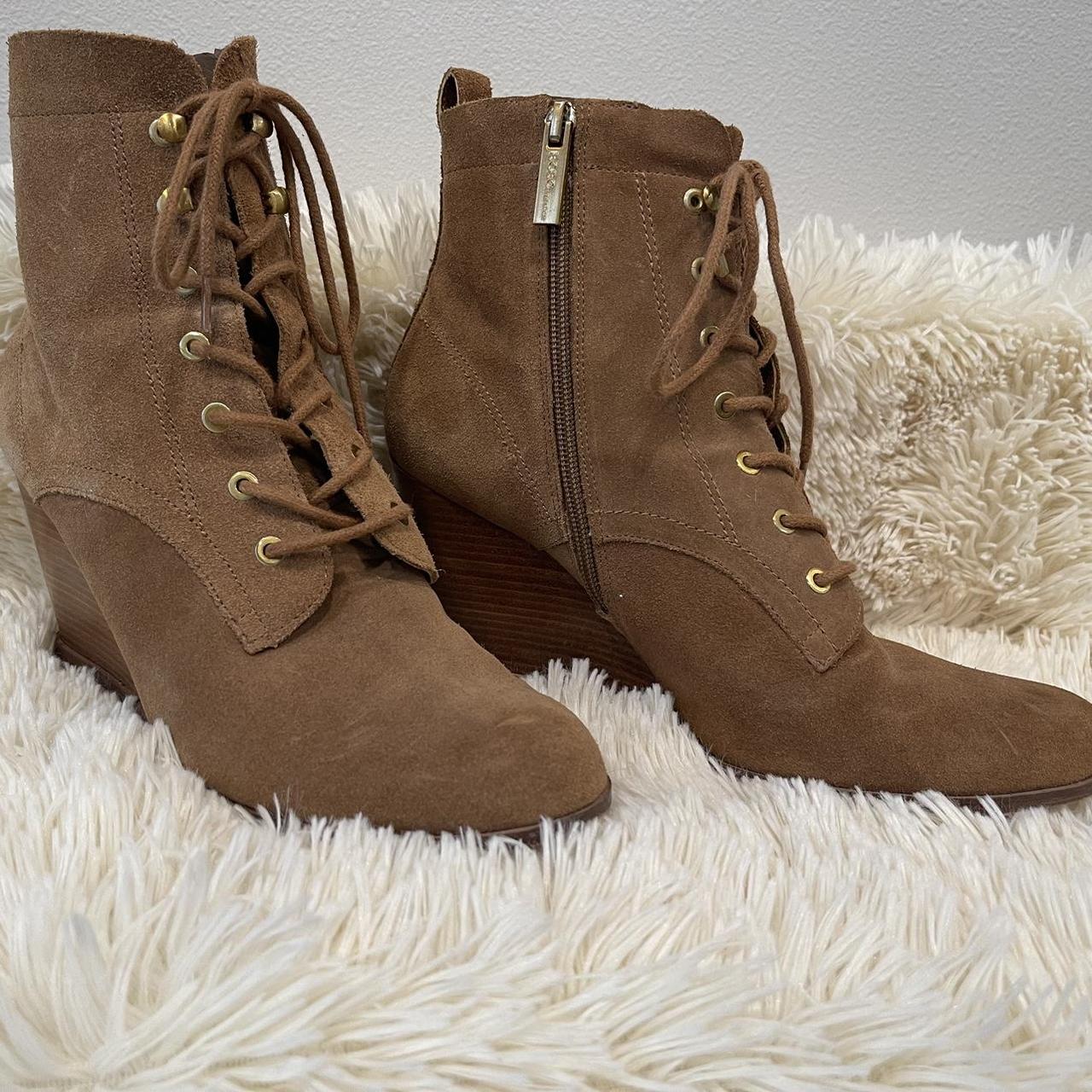 Bcbg lace up booties sale