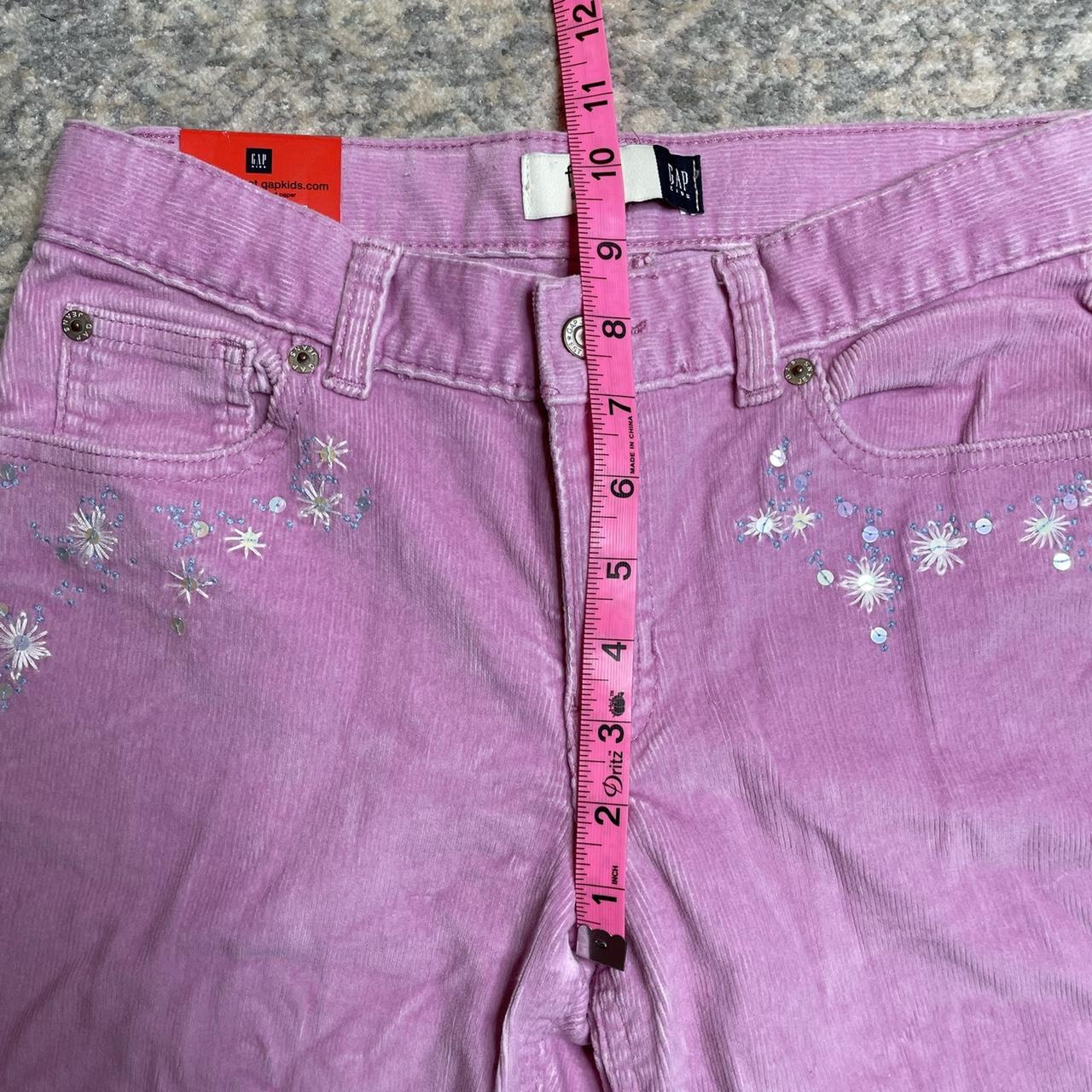 Women's Pink and White Trousers | Depop