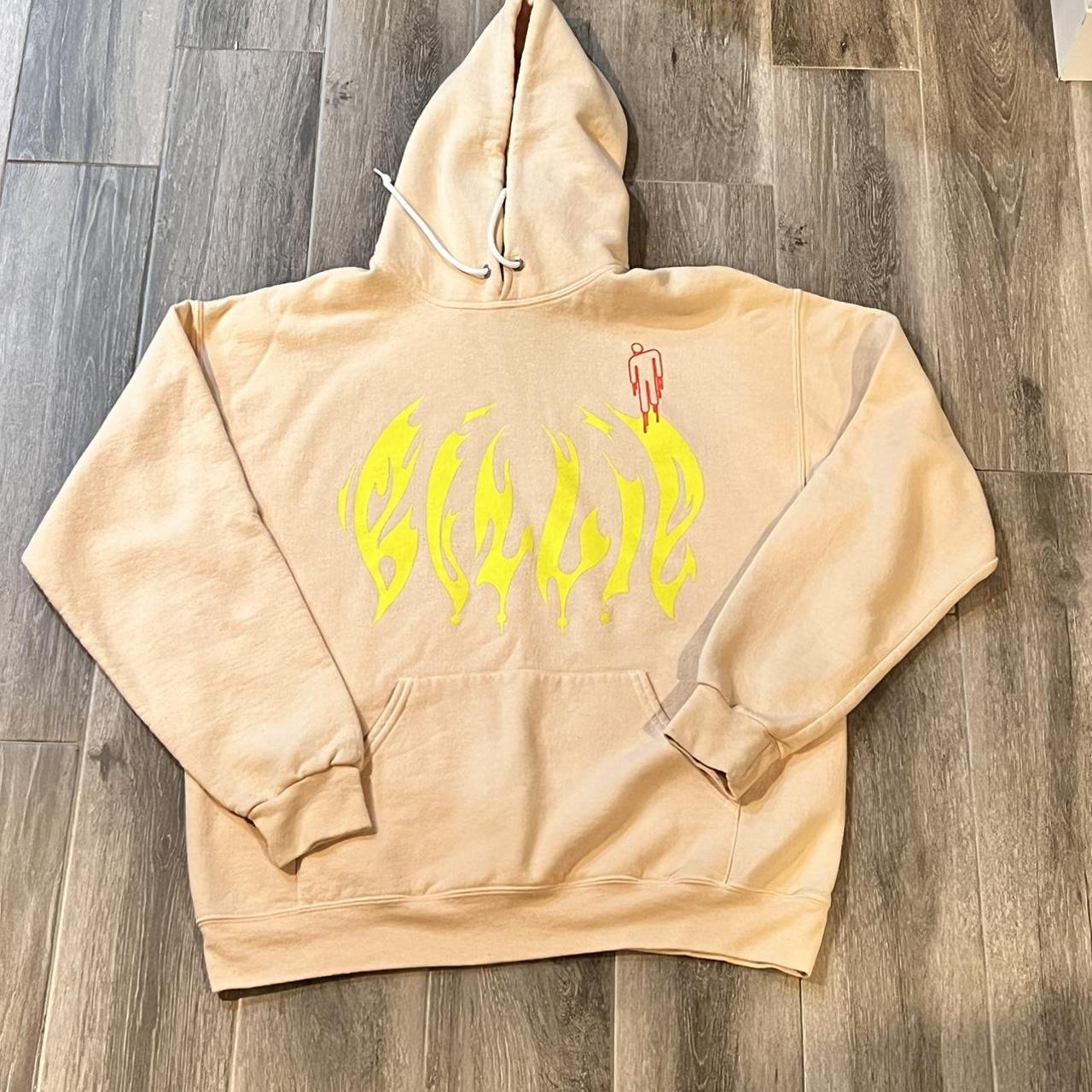 Large beige Billie eilish hoodie... - Depop