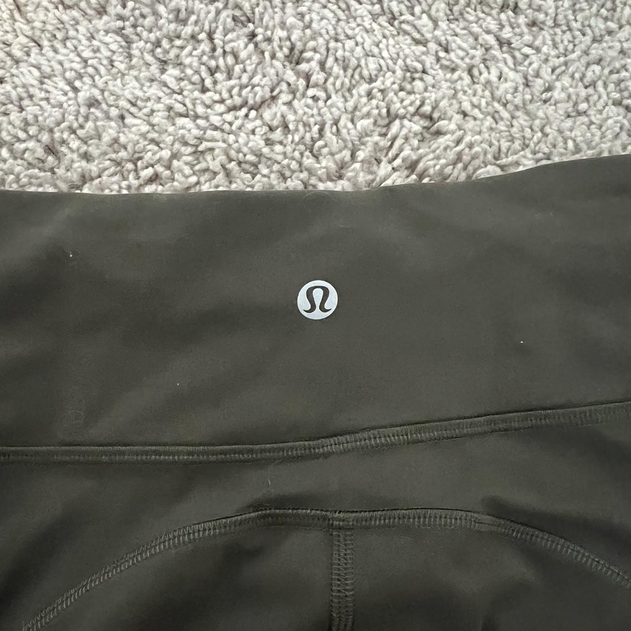 Dark Forest Green Lululemon Leggings Zipper pocket - Depop