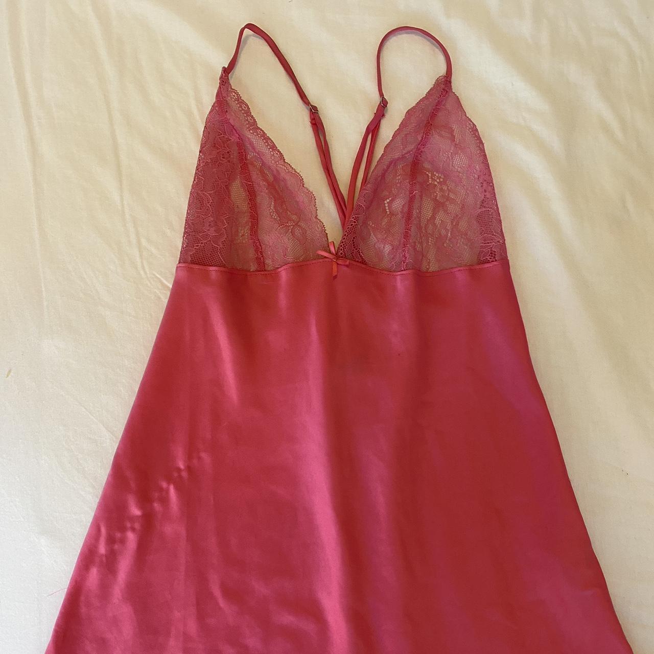 BOUX AVENUE PINK SLIP DRESS So cute and y2k Bright... Depop
