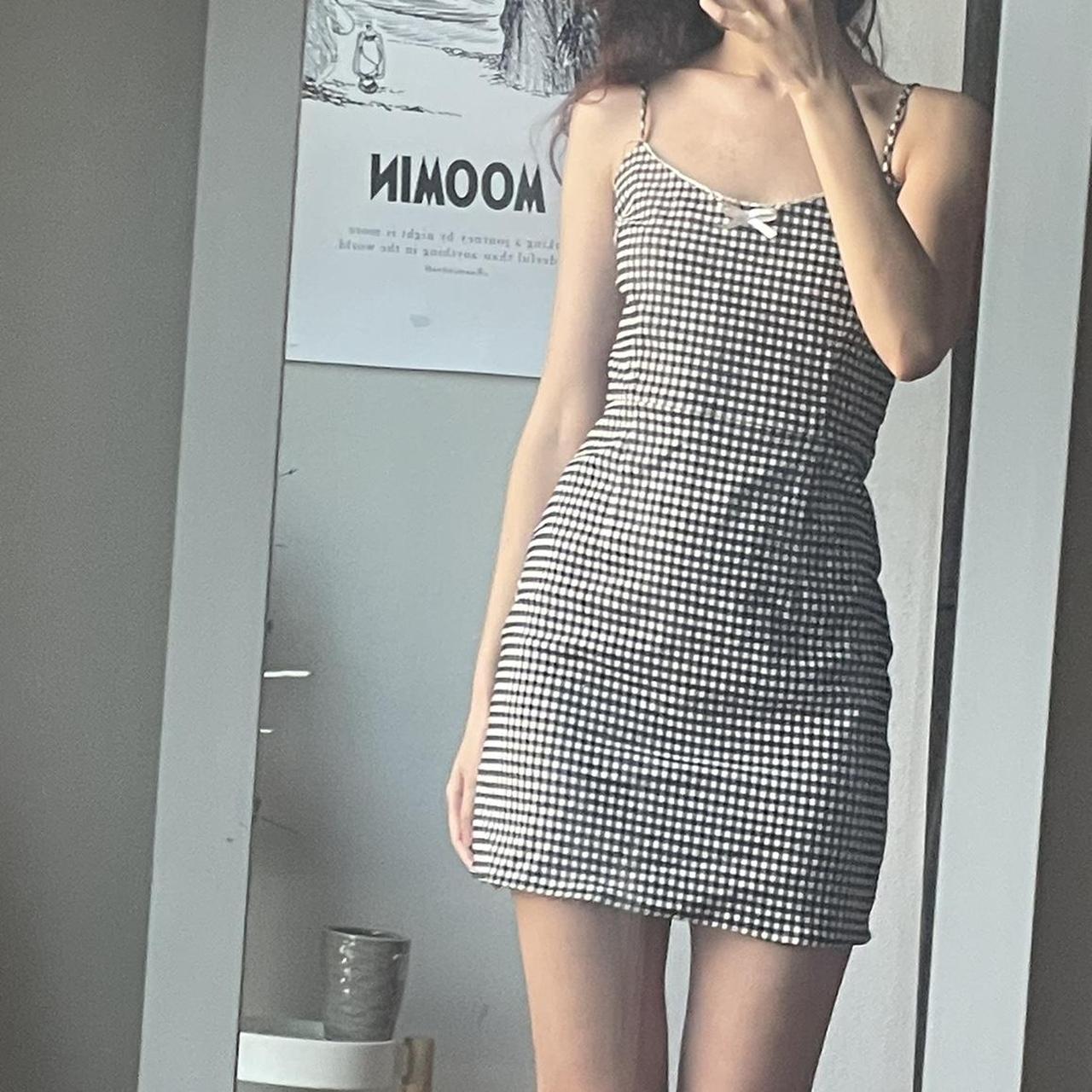 urban outfitters tahoe gingham dress size small,... - Depop