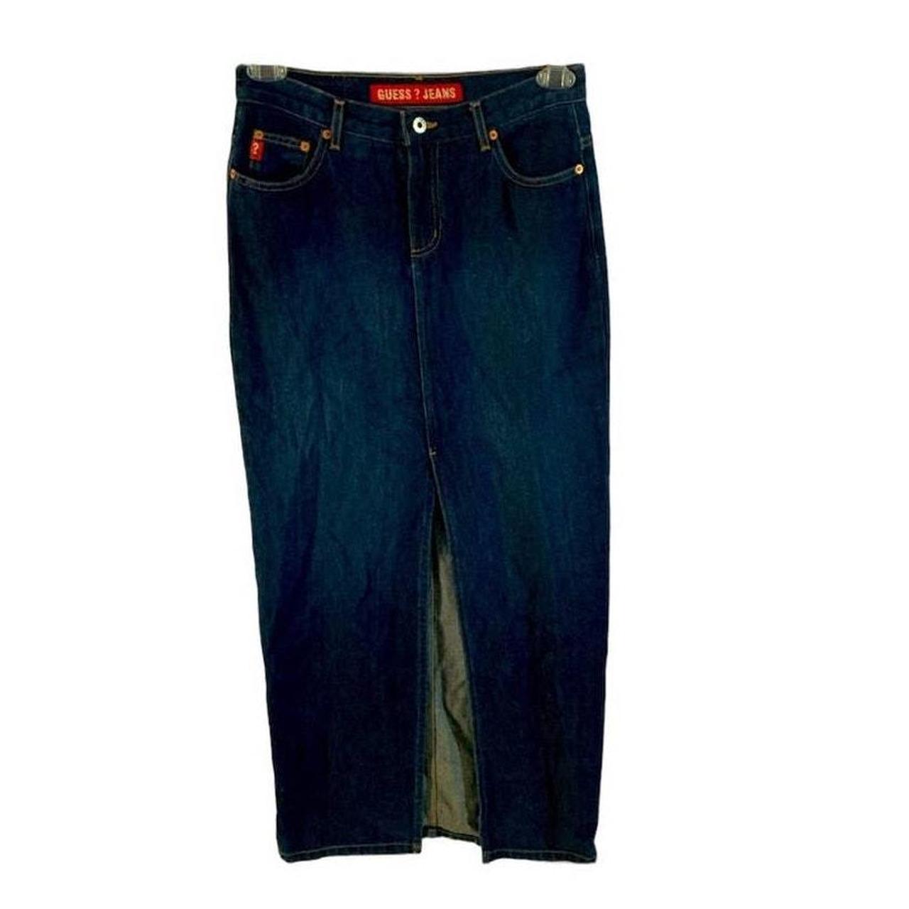 Guess vintage long denim skirt hotsell