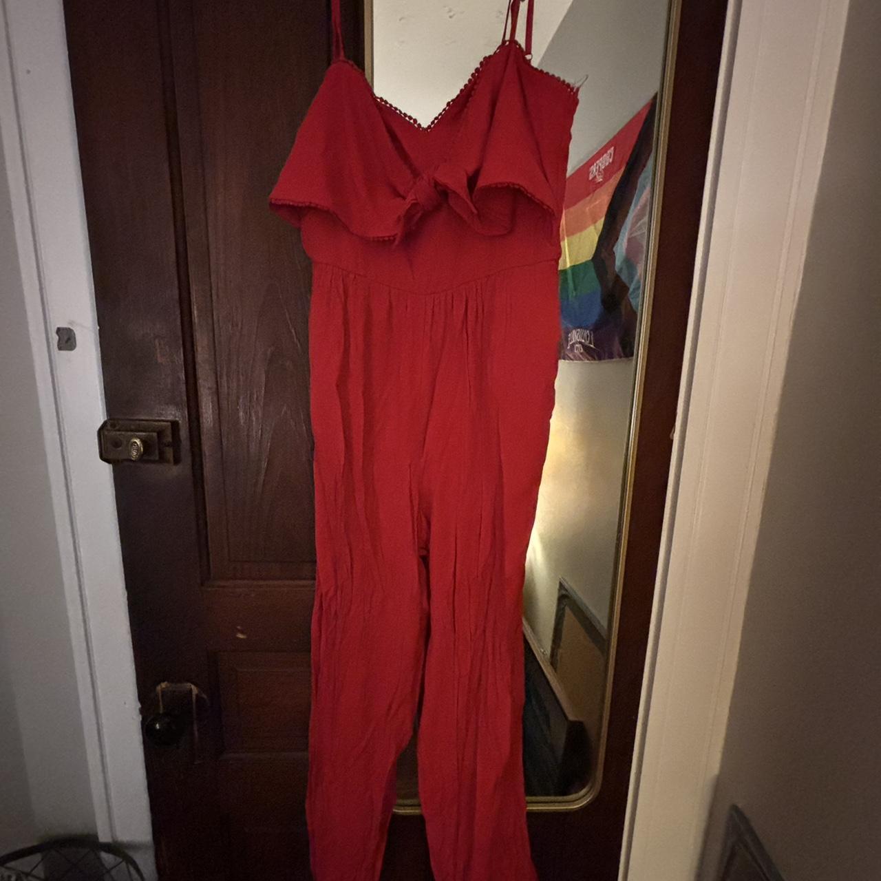 Francesca's red jumpsuit online