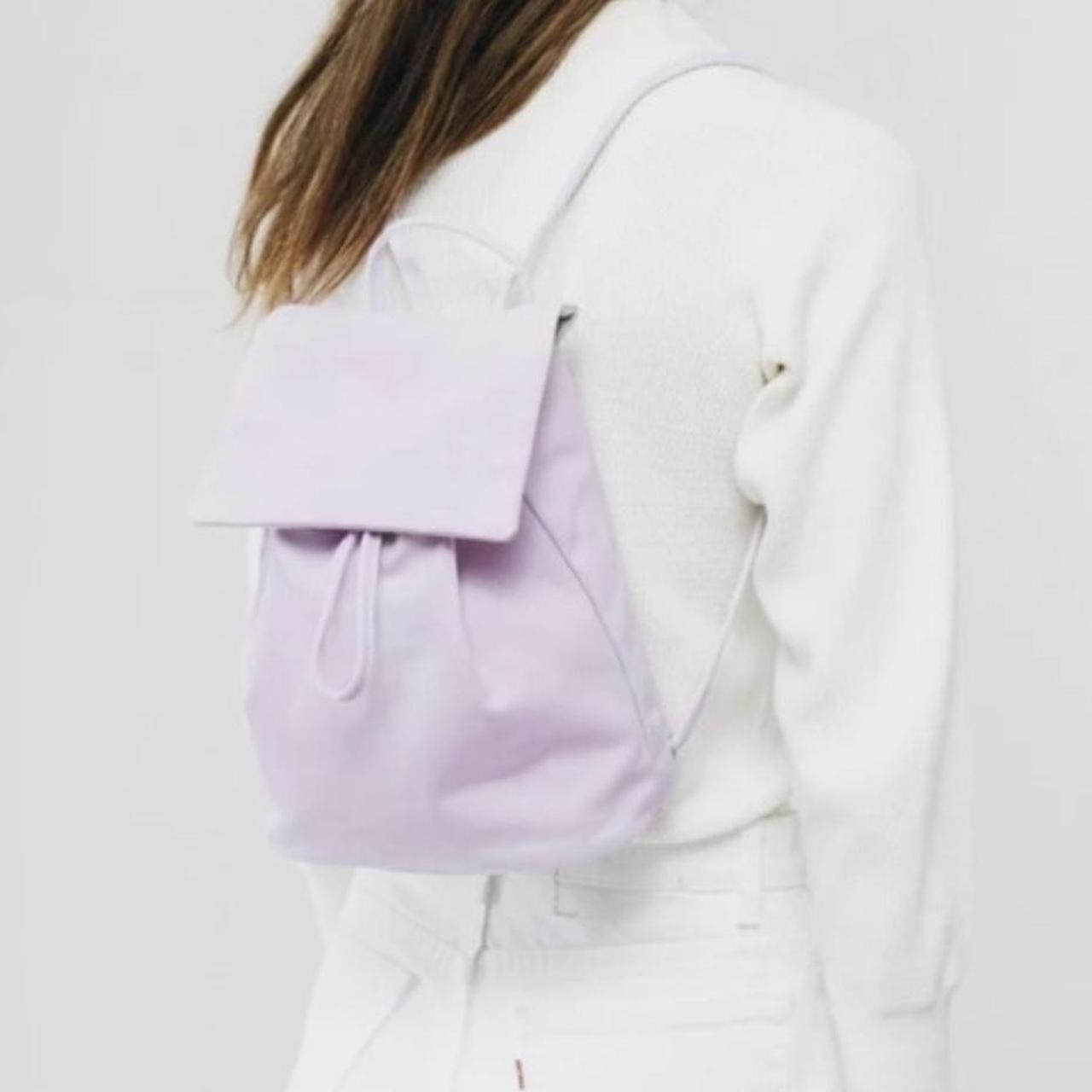 Lilac BAGGU Mini Canvas Backpack originally 65 Depop