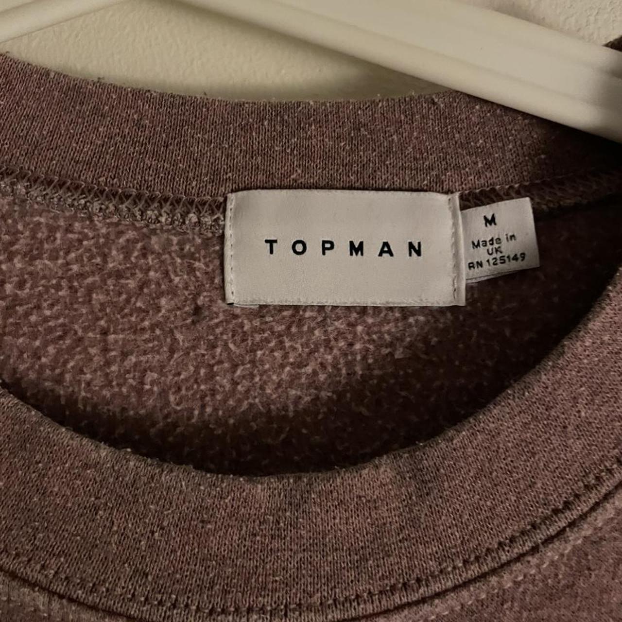 Topman Men's Burgundy Sweatshirt (3)
