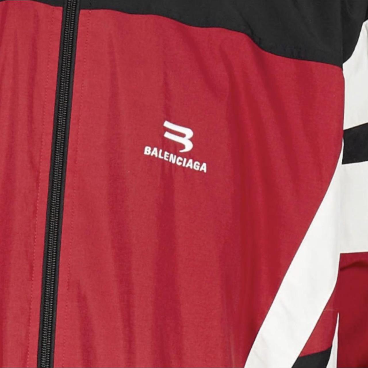 balenciaga jacket mens red