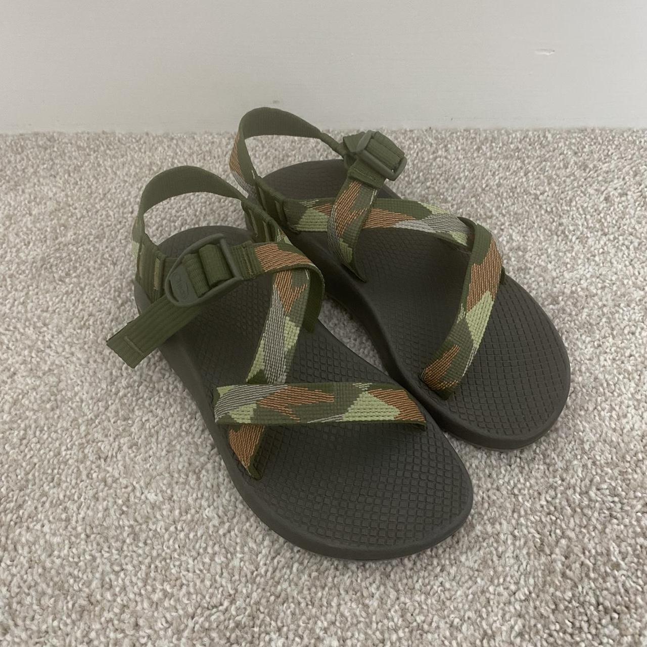 Women s Chaco z1 classic sandals in green camo Depop