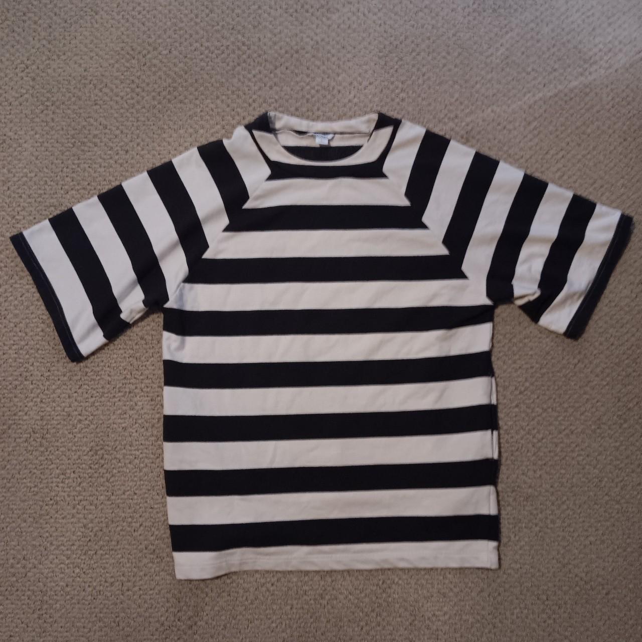 striped 80s shirt