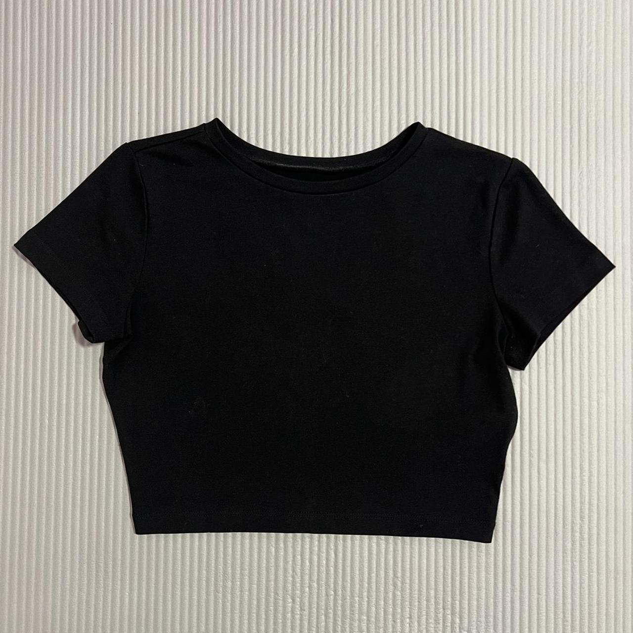 Wild Fable Women's Black Crop-top | Depop