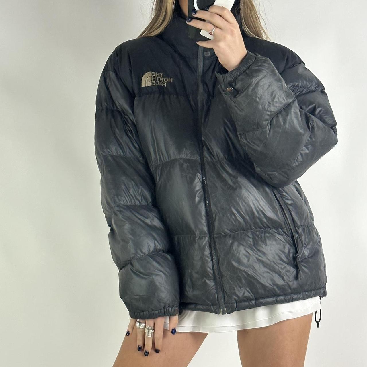 North face hotsell shiny jacket