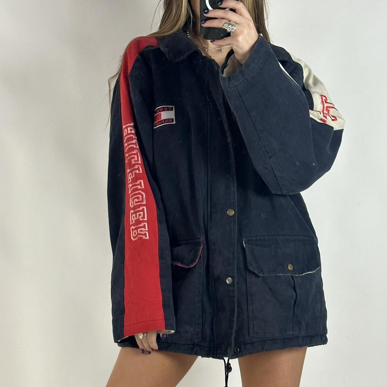 Oversized tommy hilfiger jacket best sale