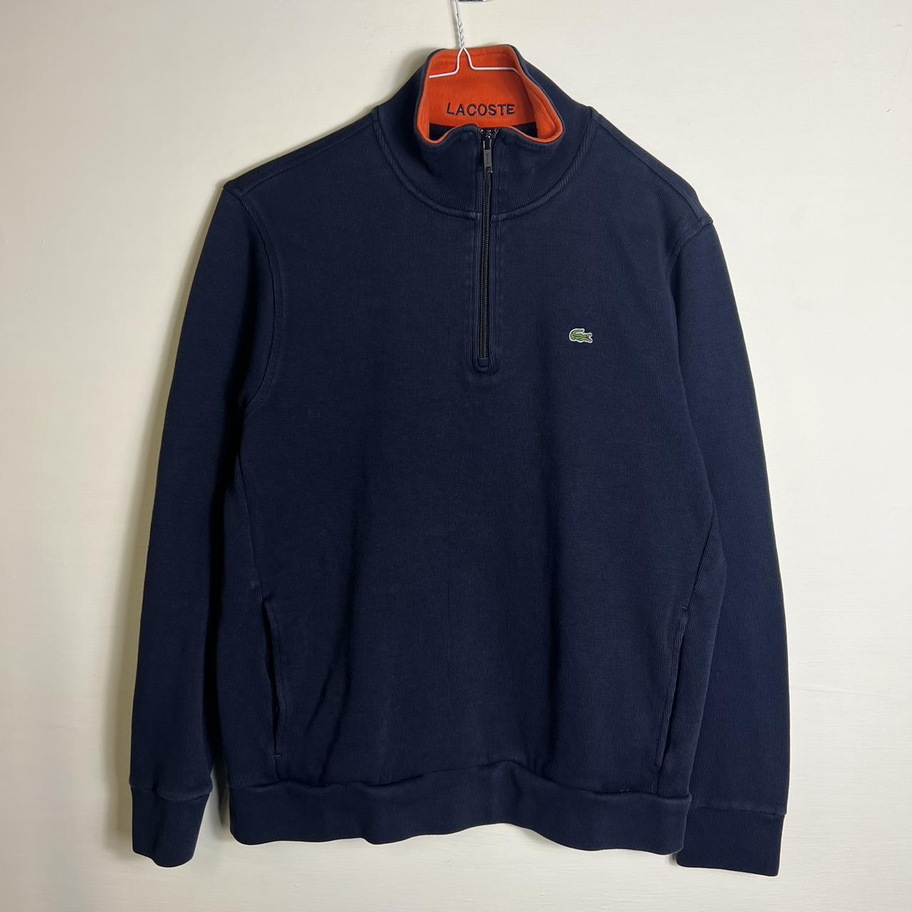 Lacoste quarter zip sweatshirt 🔥 Size - small... - Depop