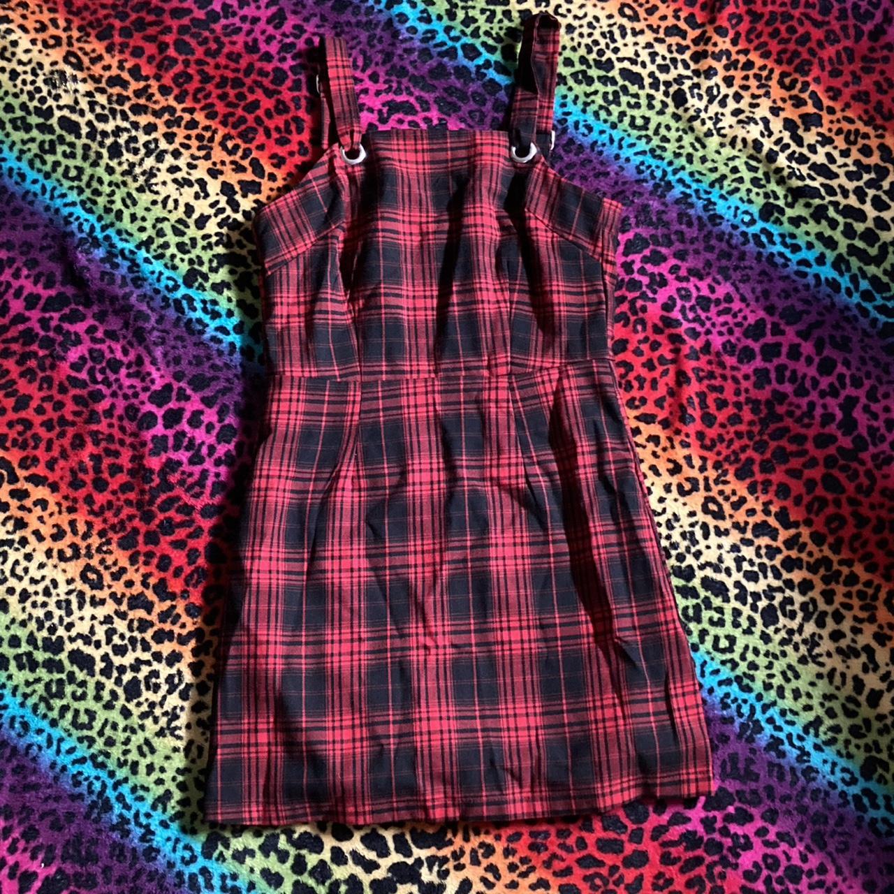 Hot Topic Women's Dress Red/Multi S – #punk red and black