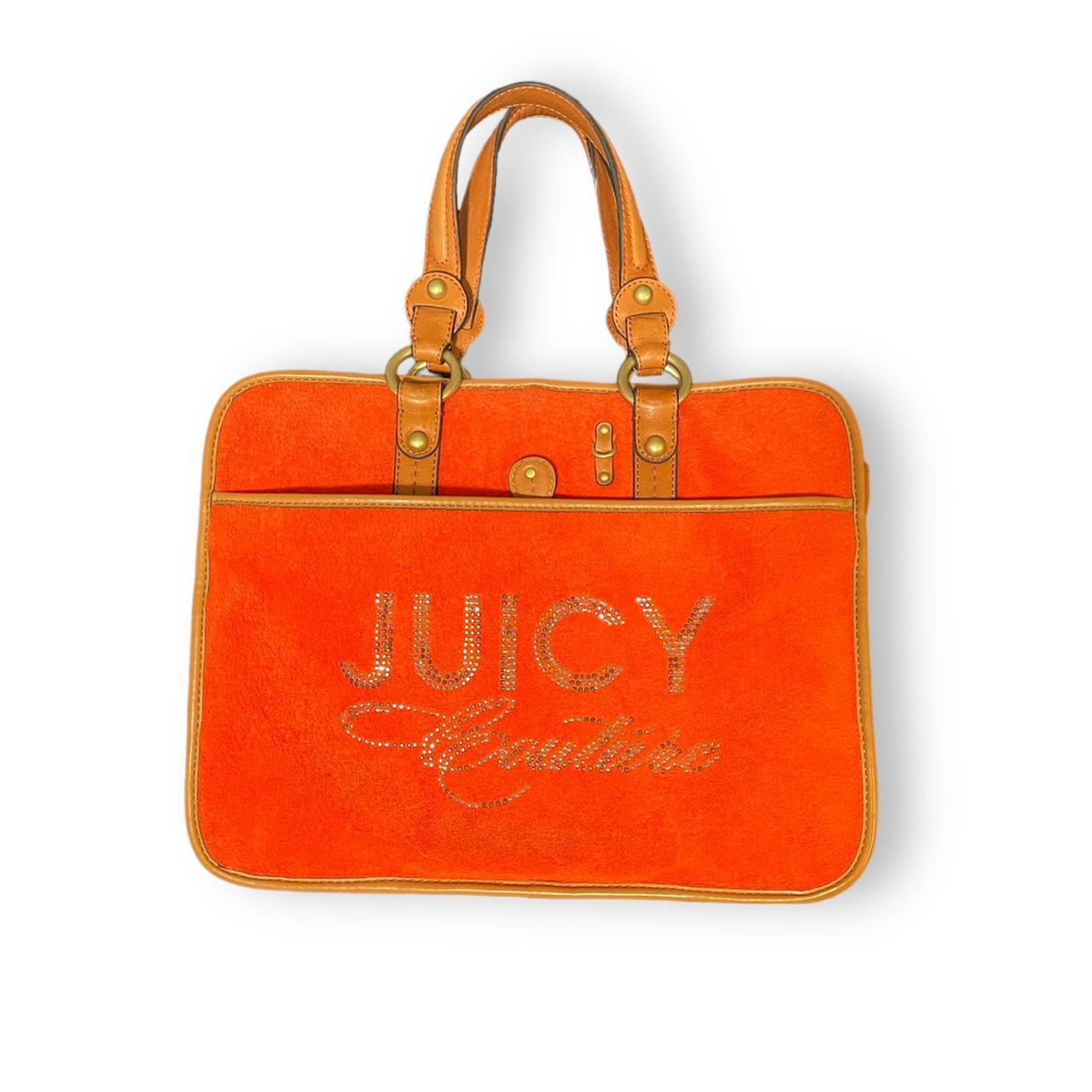 Juicy Couture Orange and Yellow Laptopcasesbag Depop