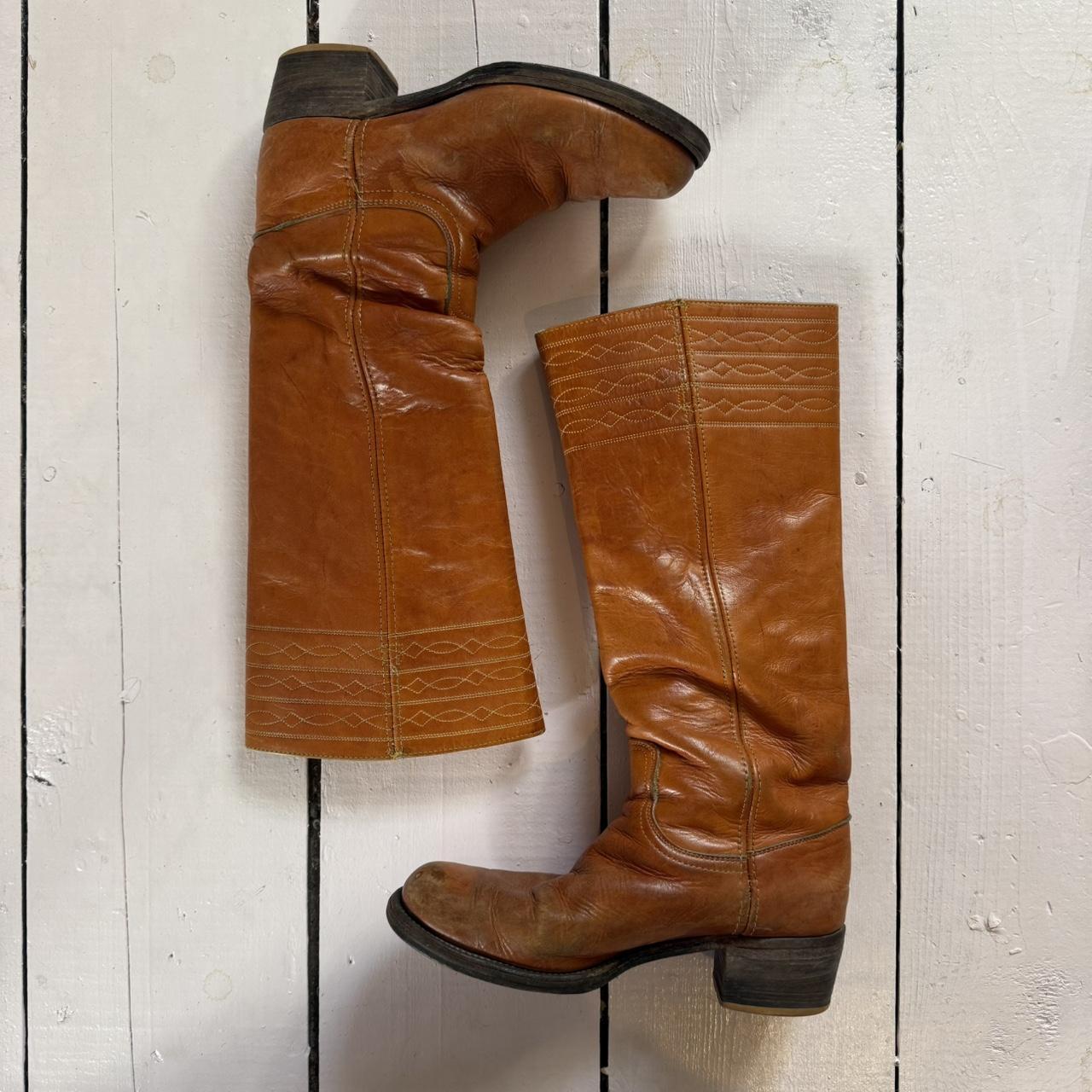 Frye Women's Boots - Brown/Tan - US 7.5 – 7.5 70s… - image 1