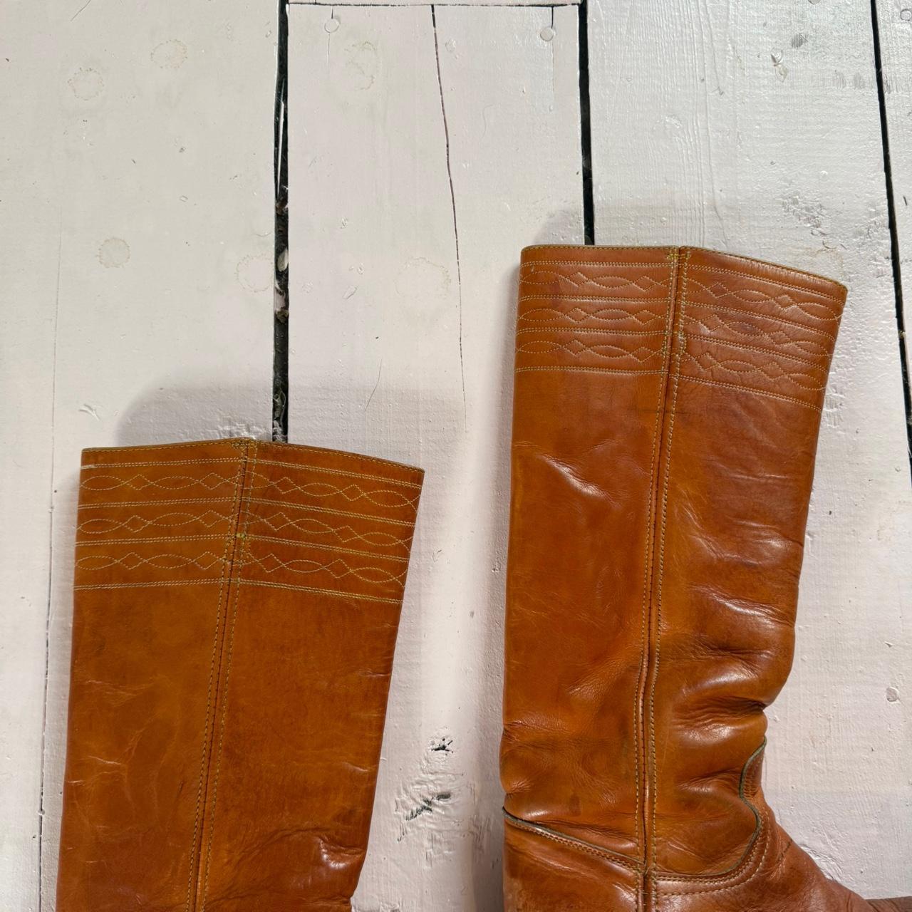 Frye Women's Boots - Brown/Tan - US 7.5 – 7.5 70s… - image 3