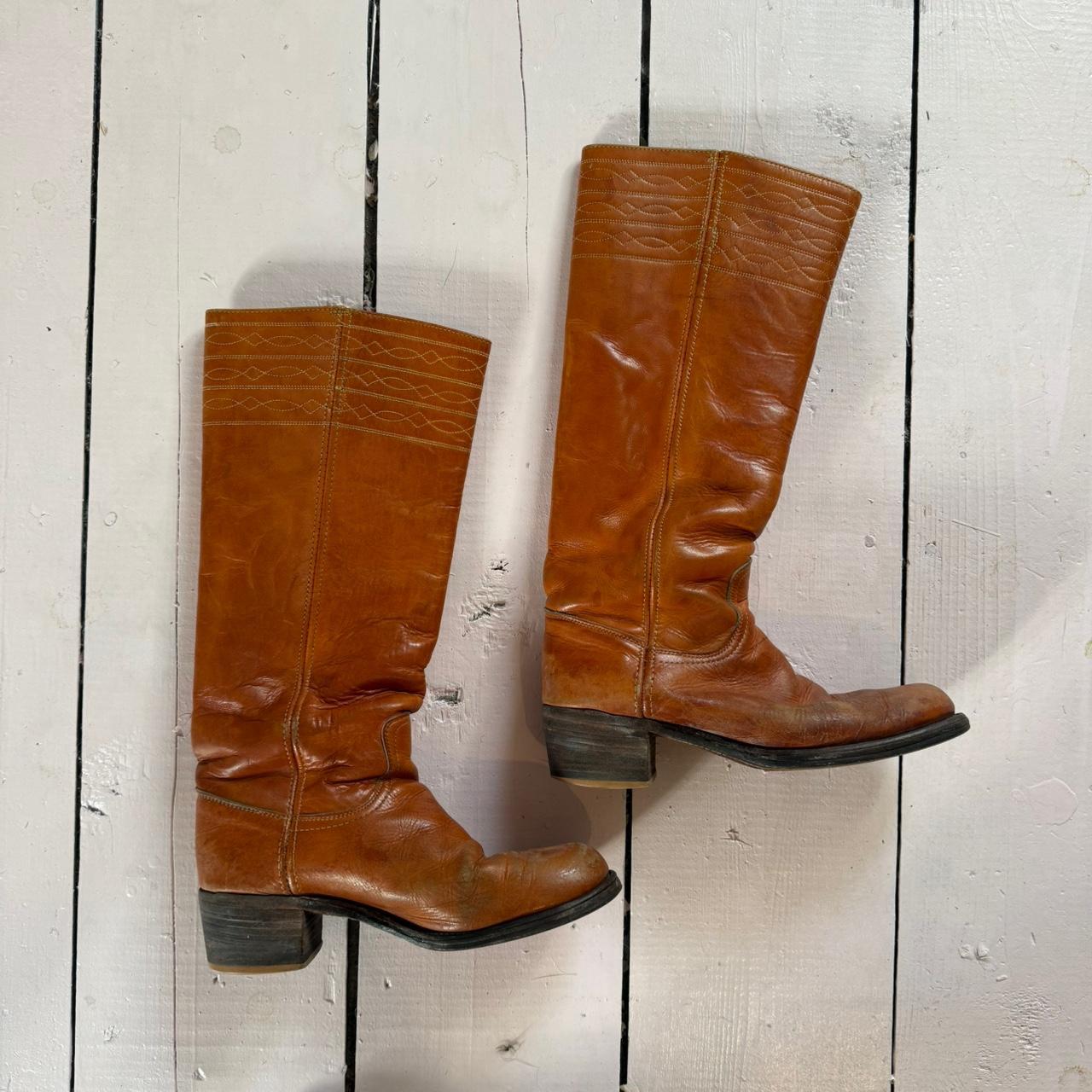 Frye Women's Boots - Brown/Tan - US 7.5 – 7.5 70s… - image 2