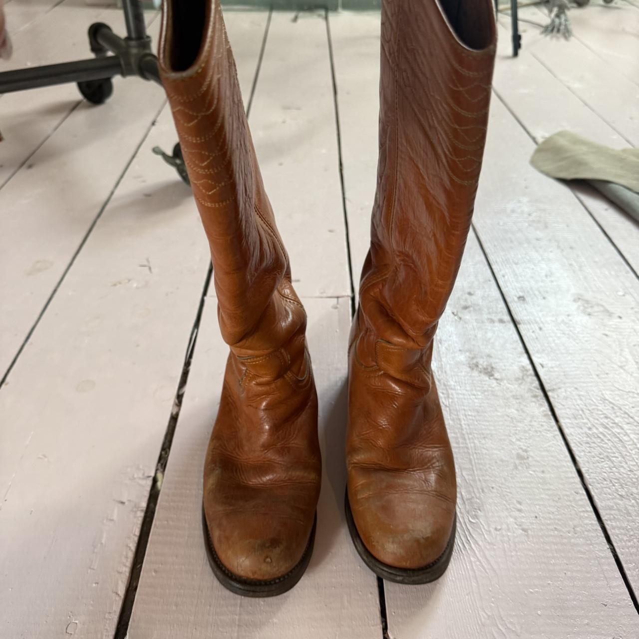 Frye Women's Boots - Brown/Tan - US 7.5 – 7.5 70s… - image 4