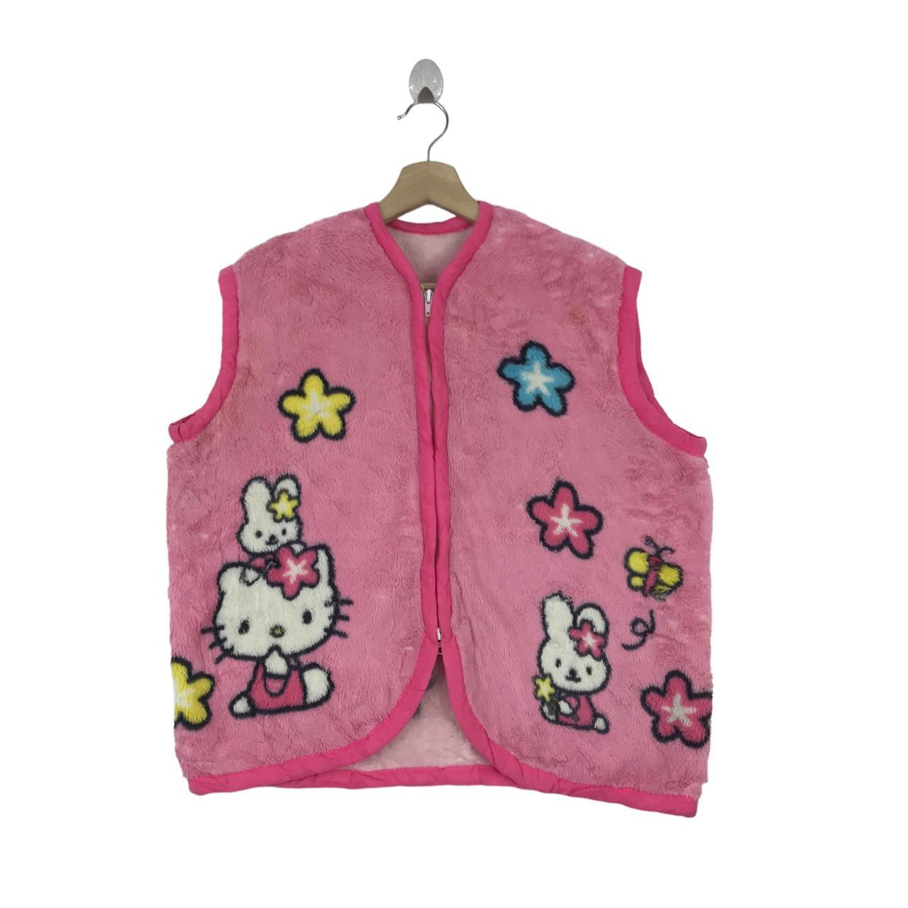 Hello Kitty Fleece Vest Sleeveless Sherpa Big Depop