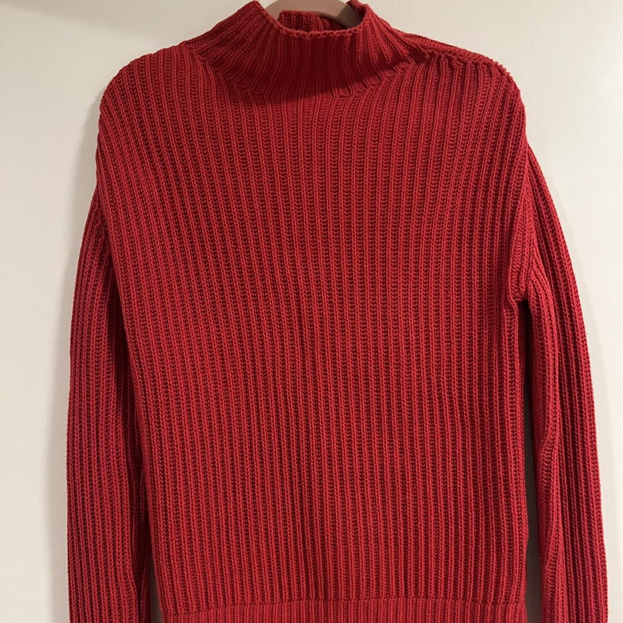 XS bright red Gap sweater - Depop