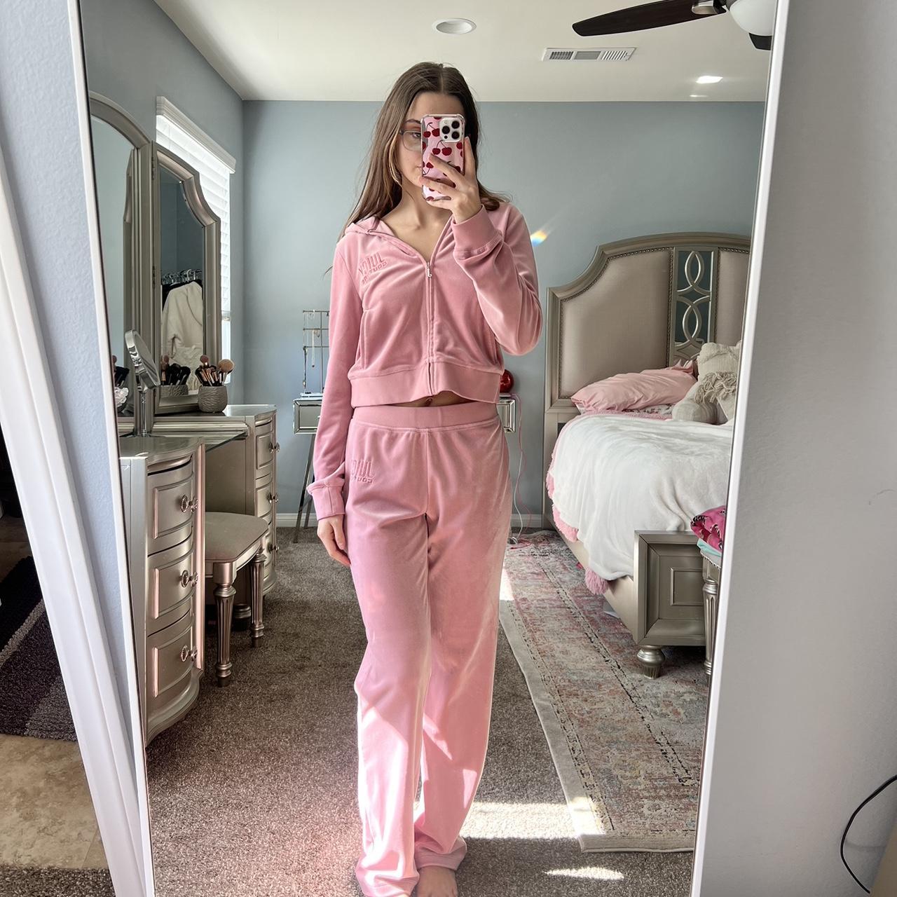 Otrain Light Purple Velour Tracksuit Depop Juicy Couture Joggers
