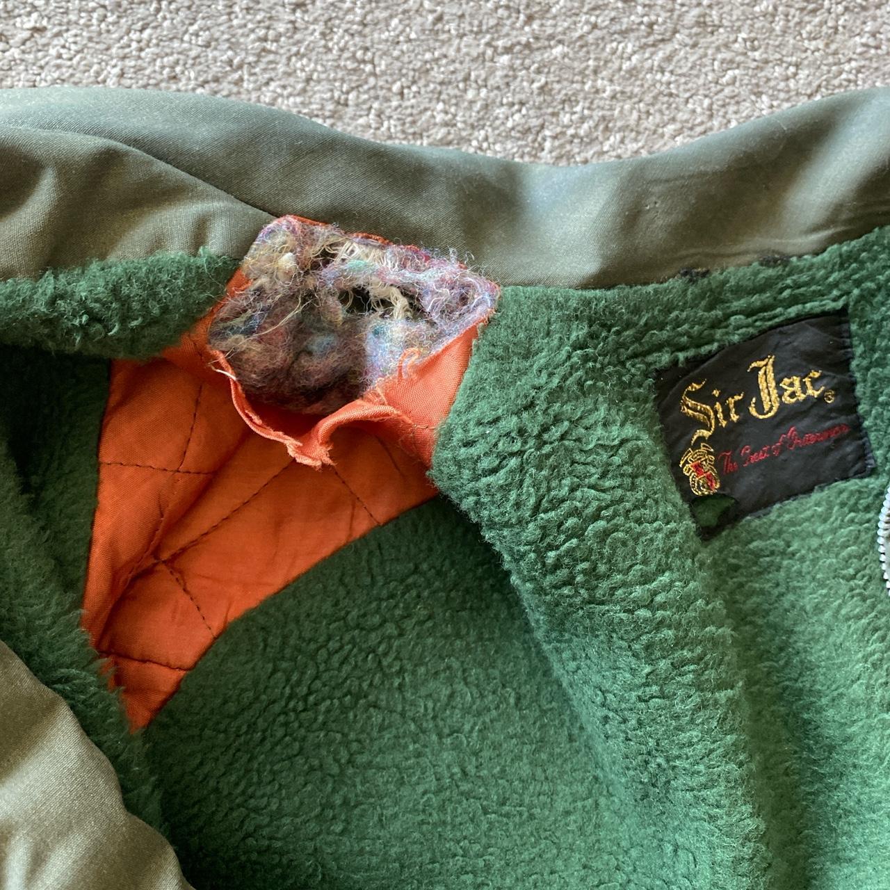 army green cropped jacket fits cropped some... Depop