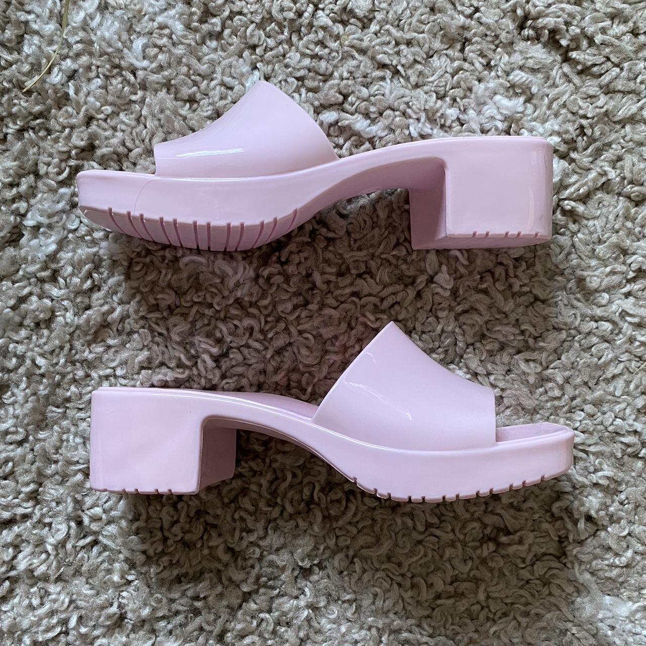 baby pink target jelly sandals 90s style. never. Depop