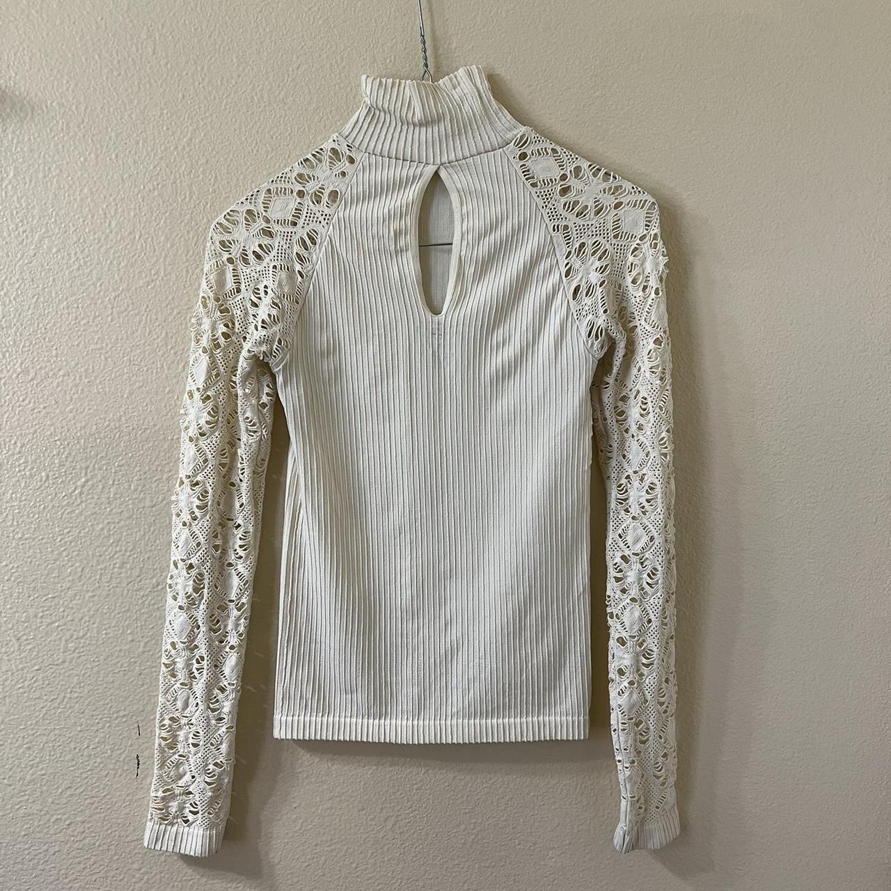 Free people rib and hotsell lace turtleneck