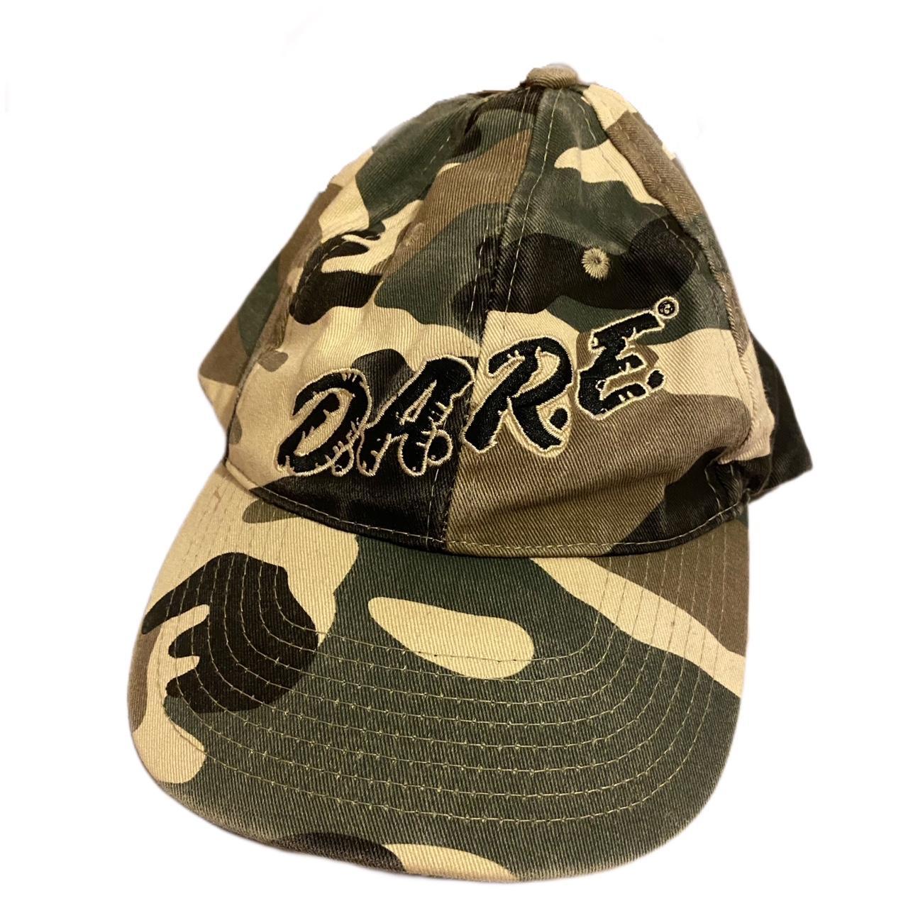 Vintage camouflage D.A.R.E hat One size fits... - Depop