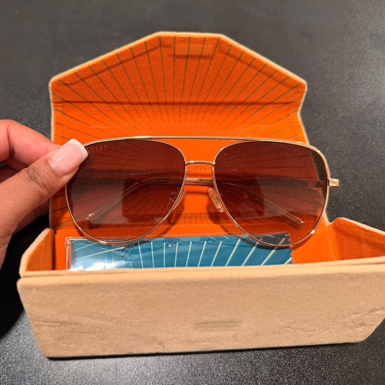 DIFF Women's Sunglasses - Brown/Silver – Diff eye… - image 1