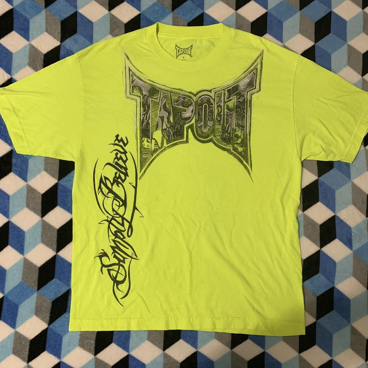 Neon Green Tapout Tshirt Size Large Very Cute And Depop 8838