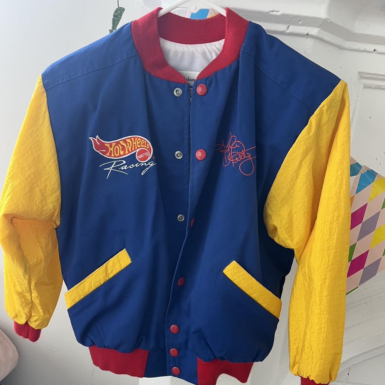 Vintage hot wheels Nascar jacket Size Y Medium... - Depop