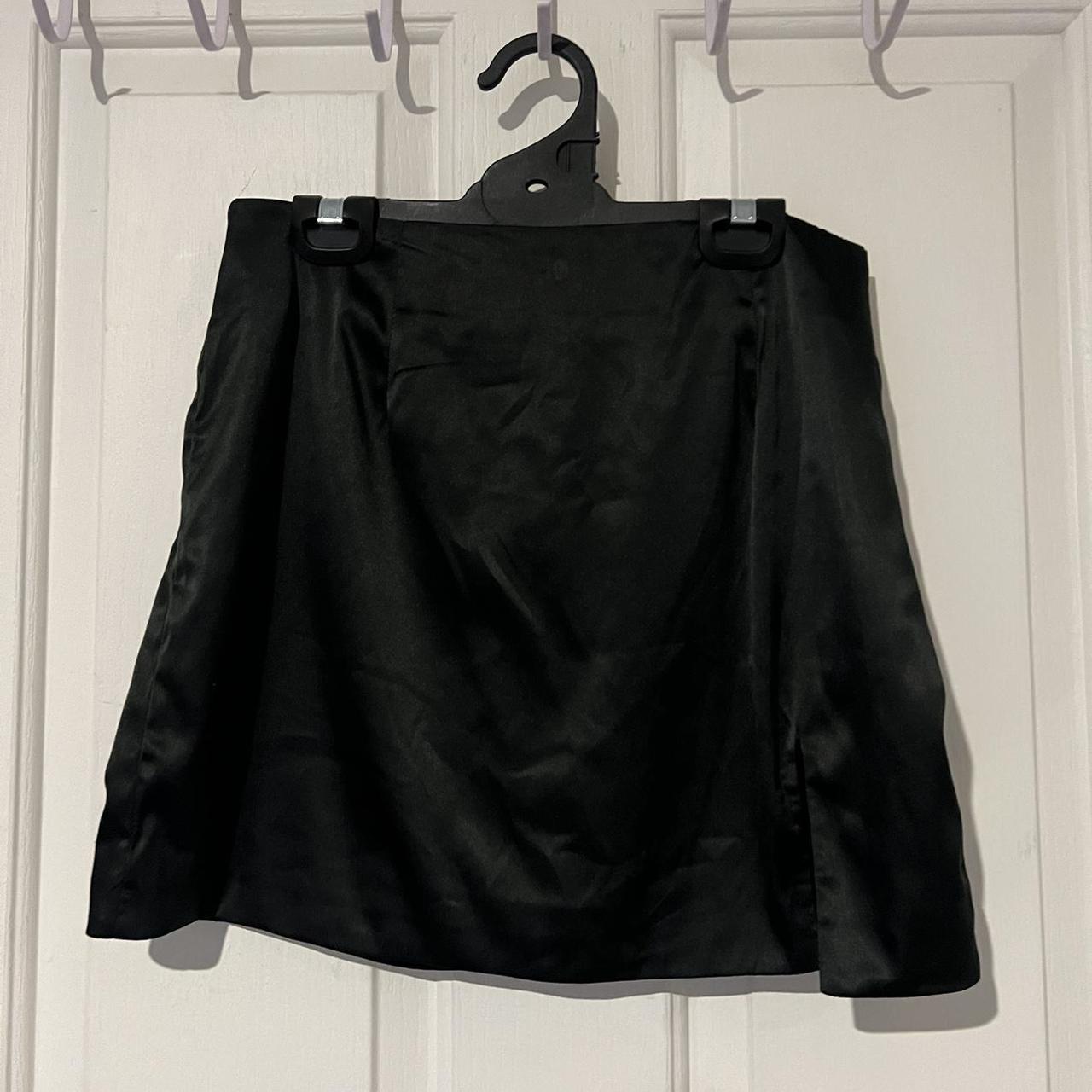 Charcoal clothing silk skirt In excellent... - Depop