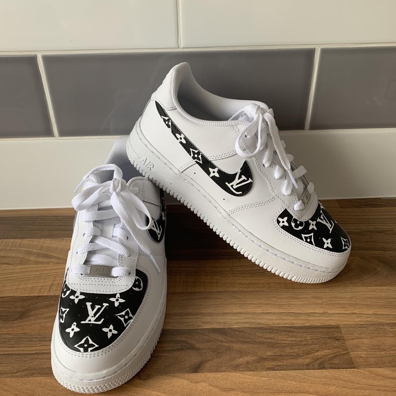 Custom LV airforce 1s Brand New Open to offers x - Depop