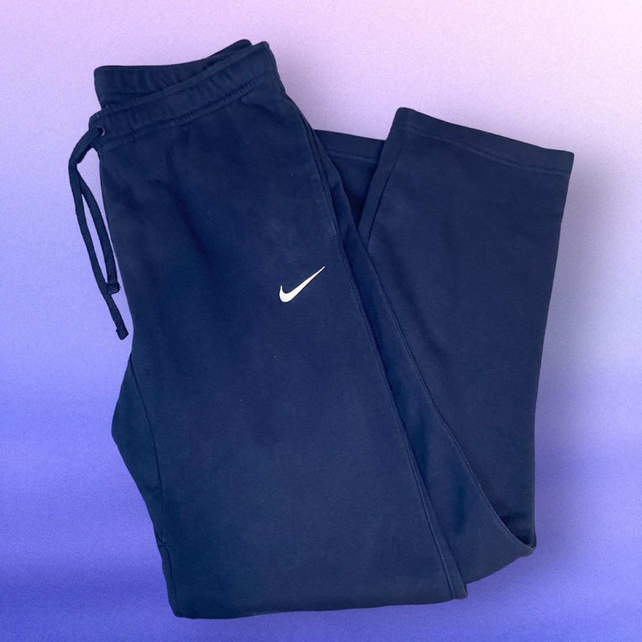 Nike navy blue tracksuit bottoms Size on the tag... Depop