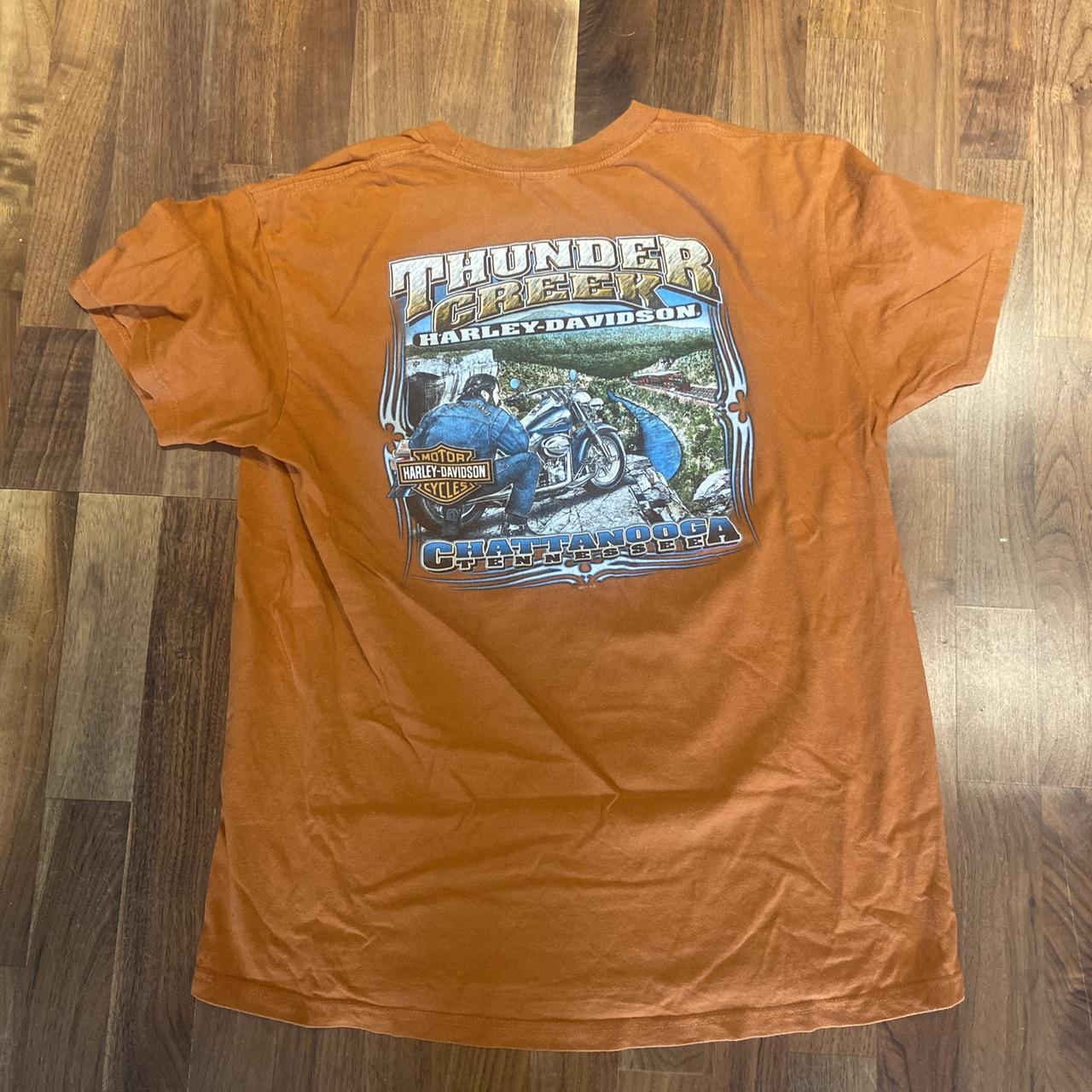 Vintage harley davidson thunder creek printed t... - Depop