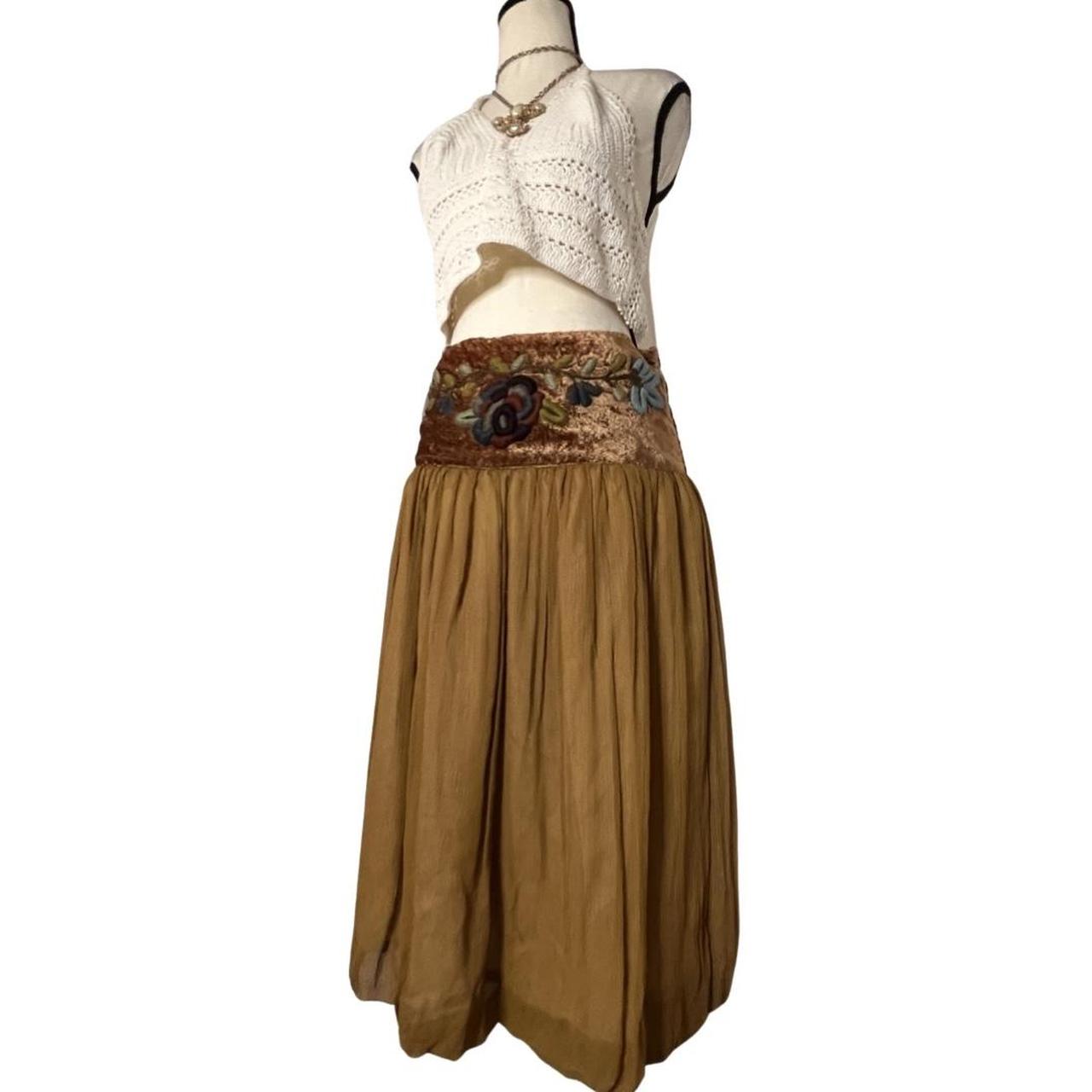 Women's Brown and Tan Skirt | Depop