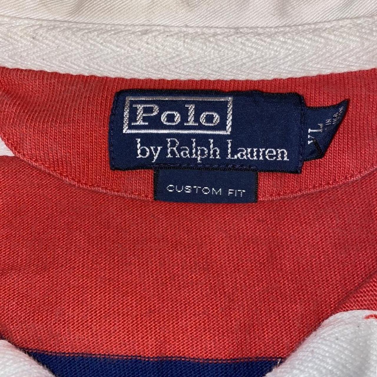 Polo Ralph Lauren icon logo stripe rugby polo... - Depop