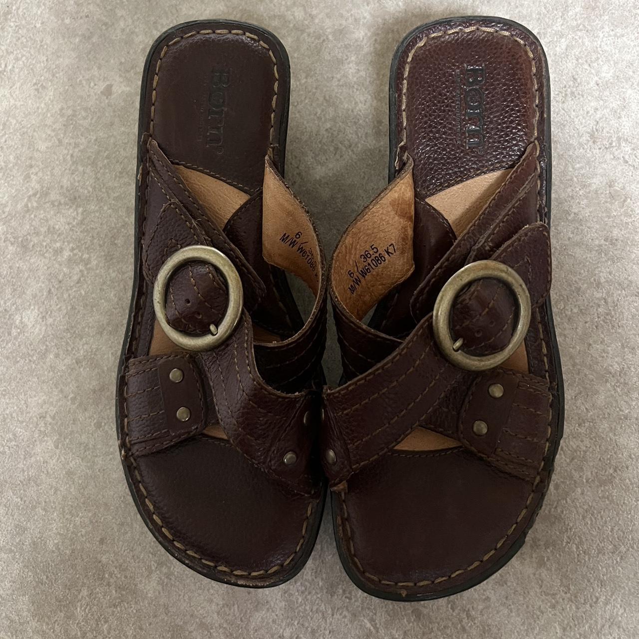born brown sandals