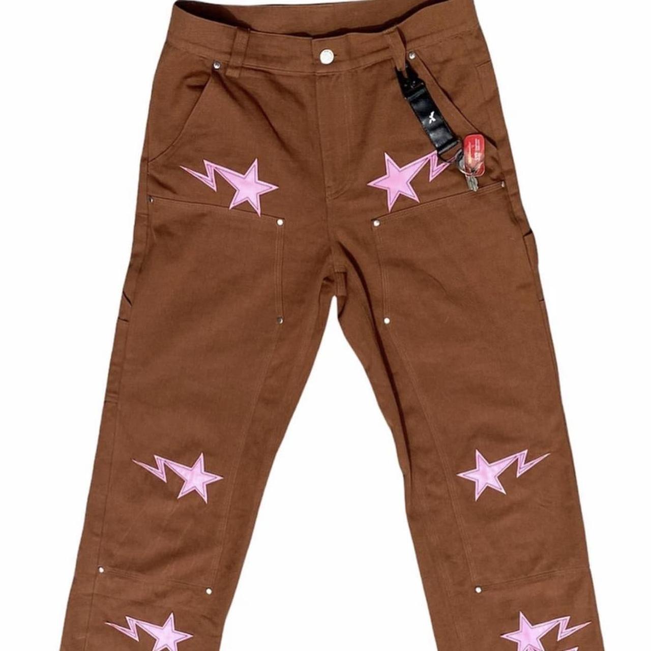 Pink Bape Trousers Custom Rockstar Bapesta Pants Size 30(more Info