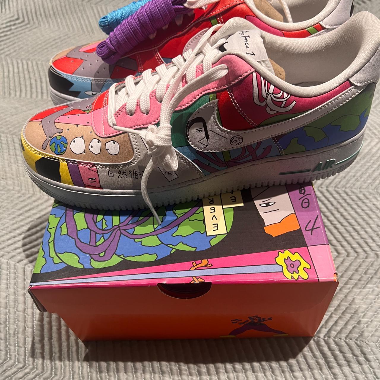 Nike Flyleather AF1 QS size 10. These air force ones... Depop