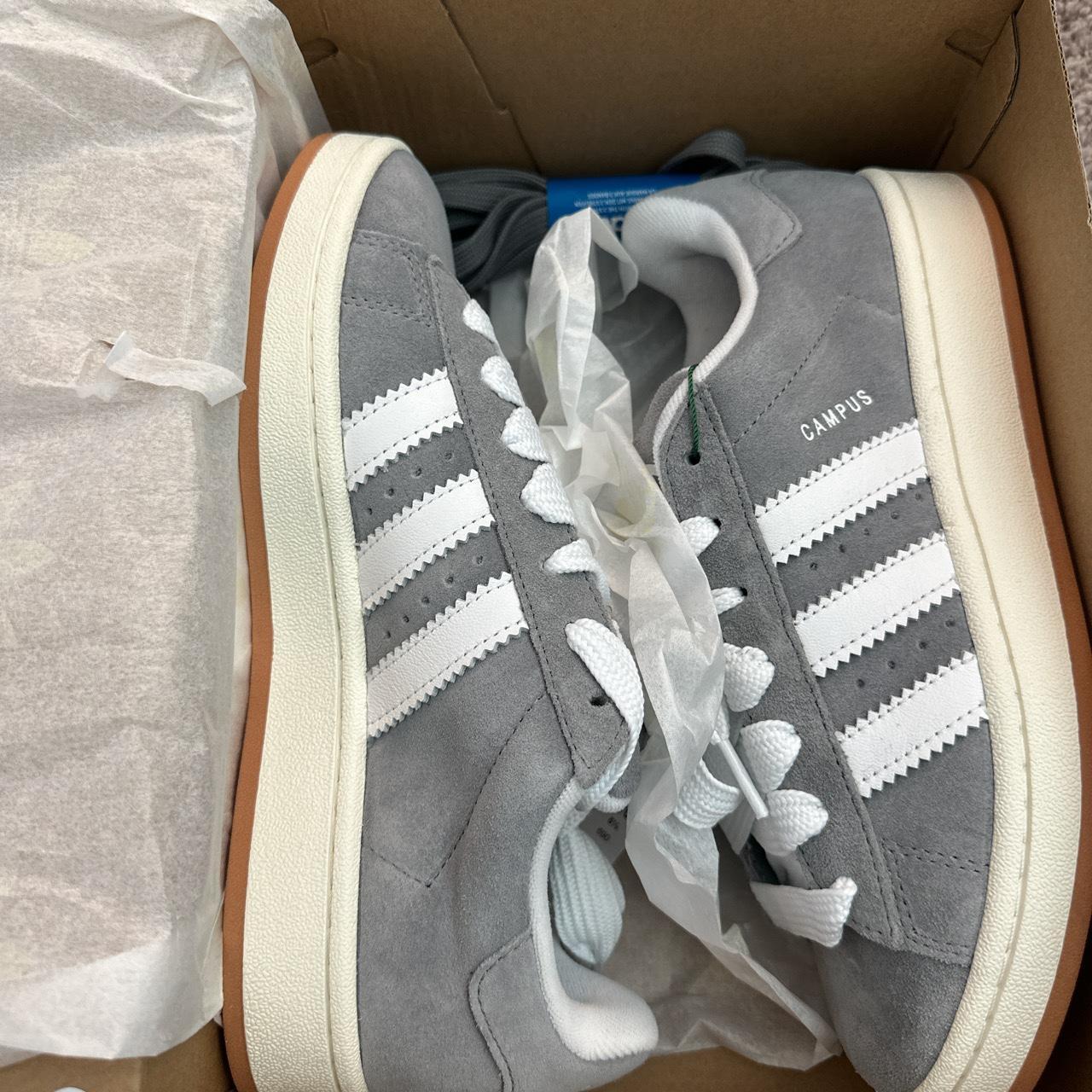 BRAND NEW ADIDAS GREY CAMPUS SNEAKERS #adidas... - Depop