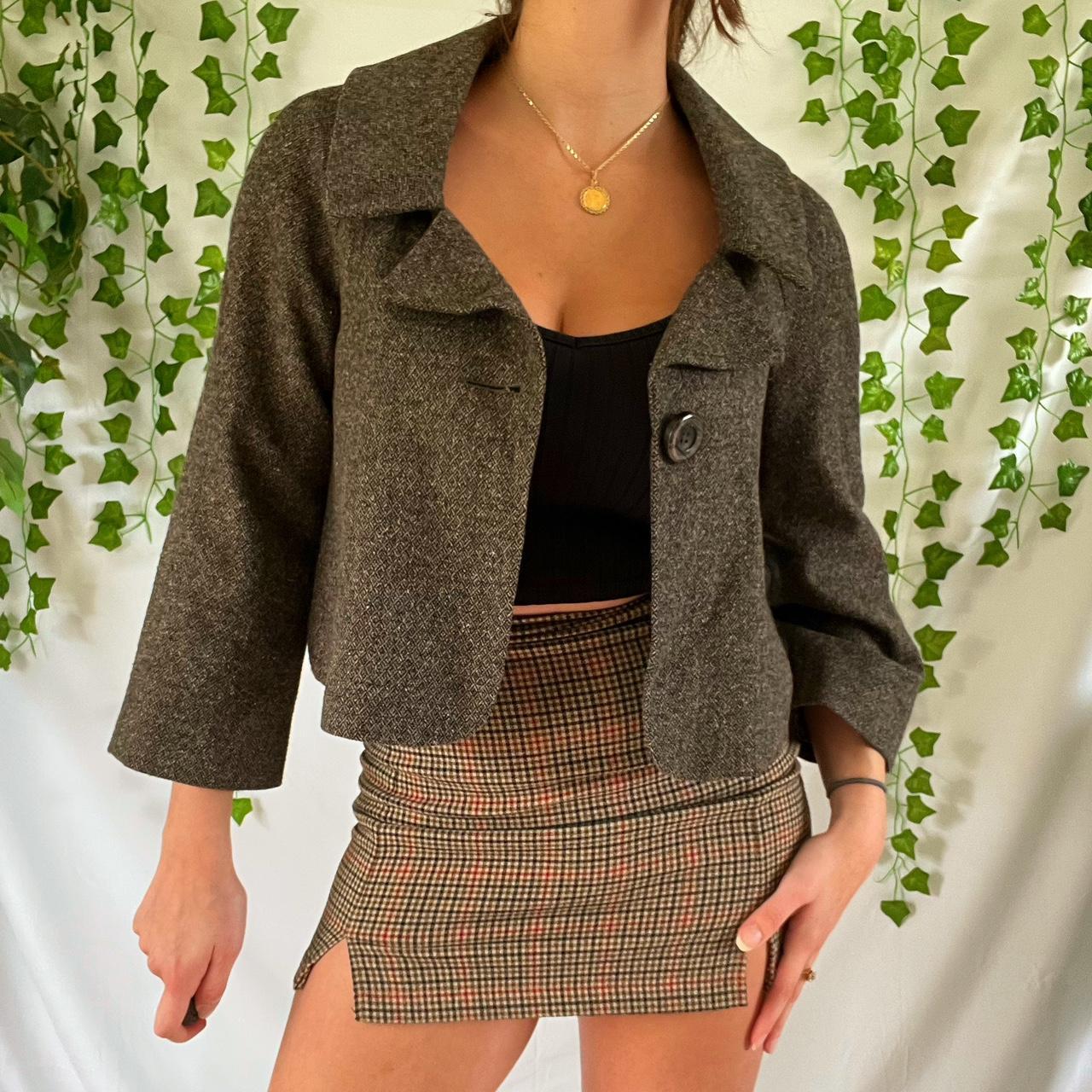 Cue Women's Grey and Brown Jacket